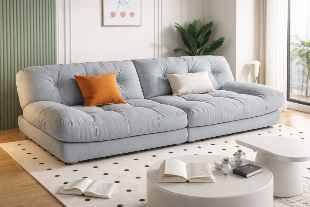 Opulence Cloud Sofa Daybed in Light Grey