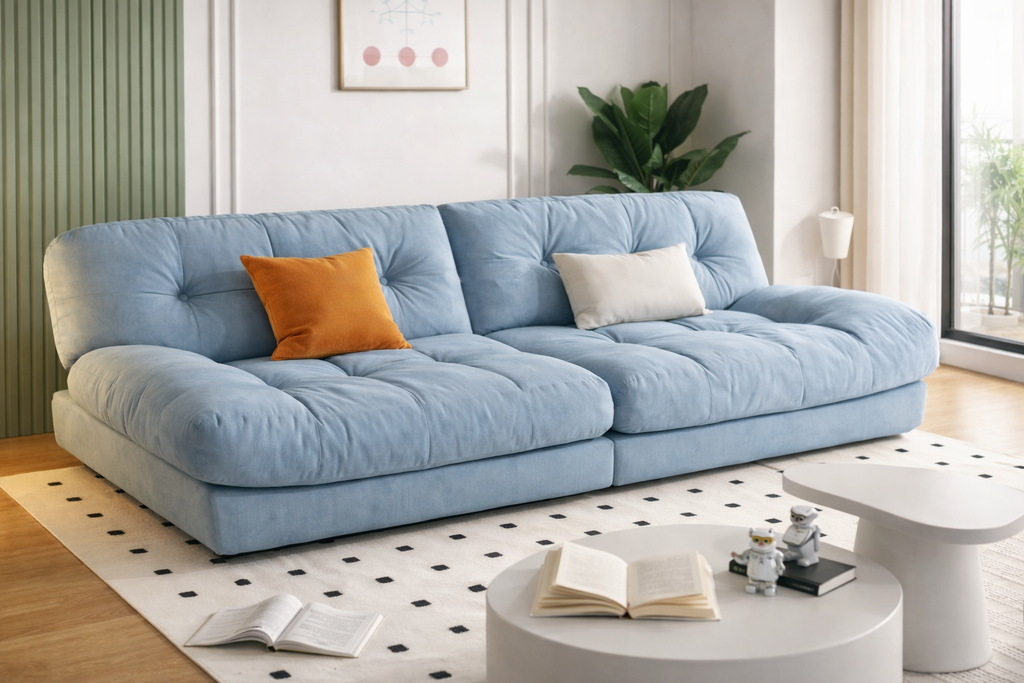 Opulence Cloud Sofa Daybed in Light Blue