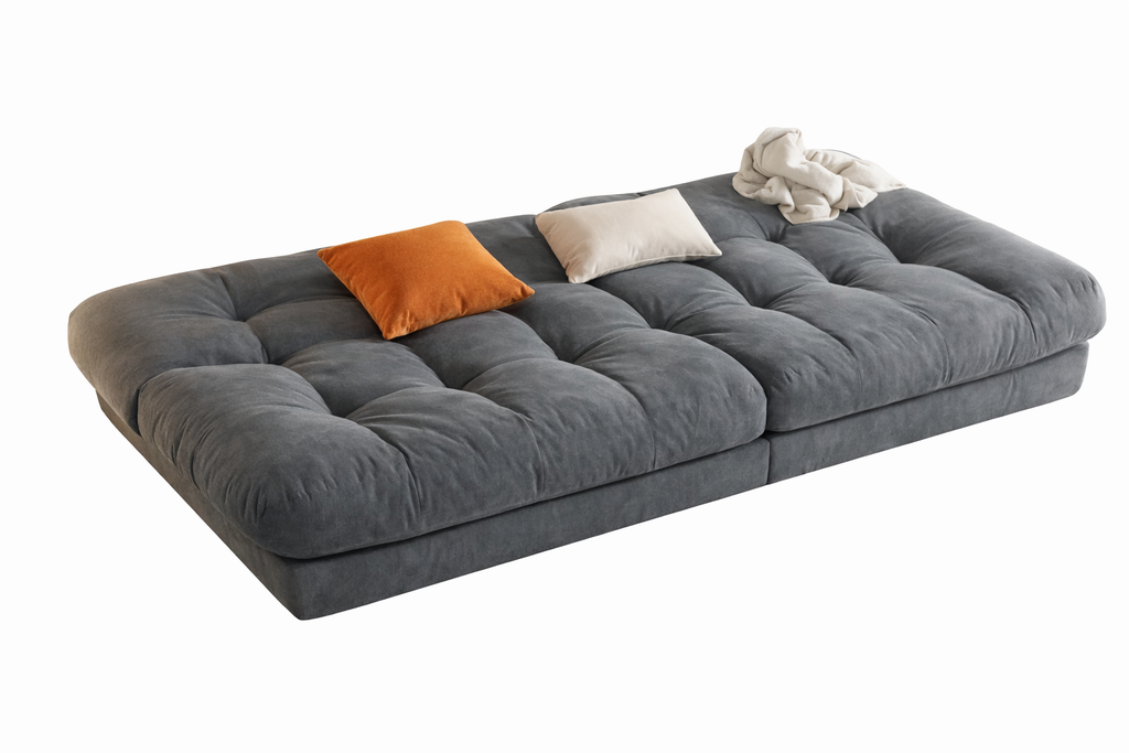 Opulence Cloud Sofa Daybed in Dark Grey