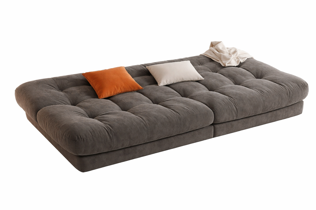 Opulence Cloud Sofa Daybed in Dark Brown