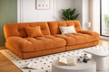 Opulence Cloud Sofa Daybed in Bright Orange